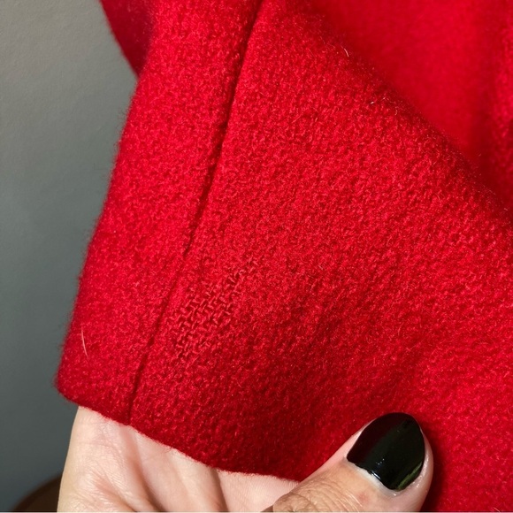 Basile | Vintage Wool Double Breasted Button Down Trench Coat - Picture 6 of 10